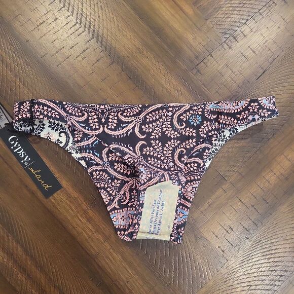 Reversible String Bikini Set Paisley and floral Small - Picture 3 of 4